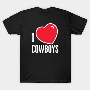 I Love Cowboys T-Shirt